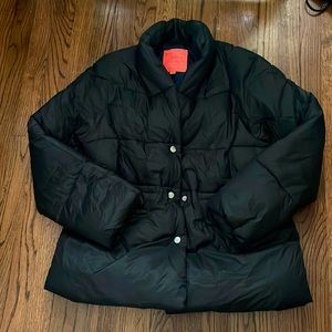 Black puffer jacket